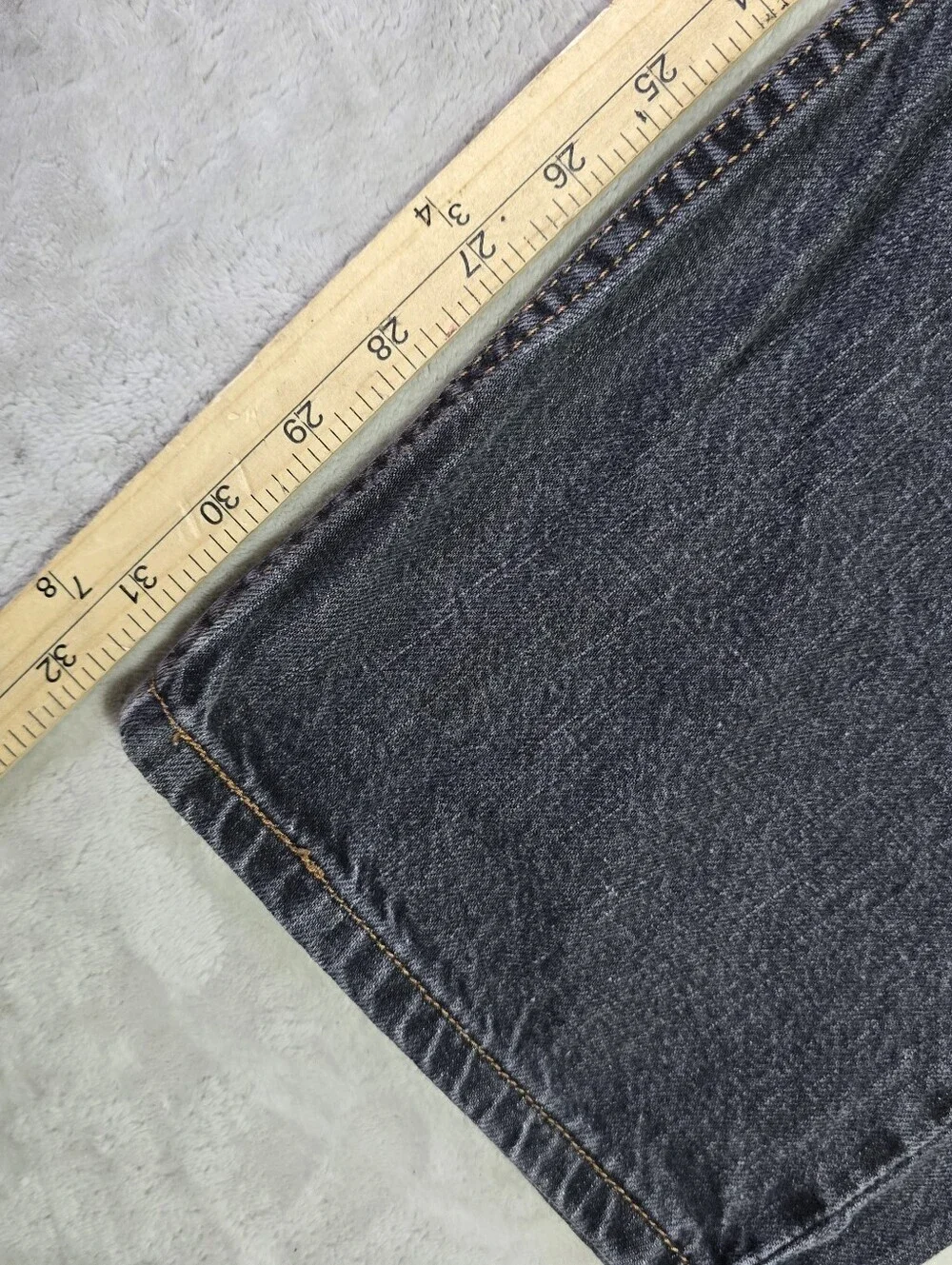 Levi's 559 Relaxed Straight Fit Jeans Men's 32x32 Black Wash Distressed Fade